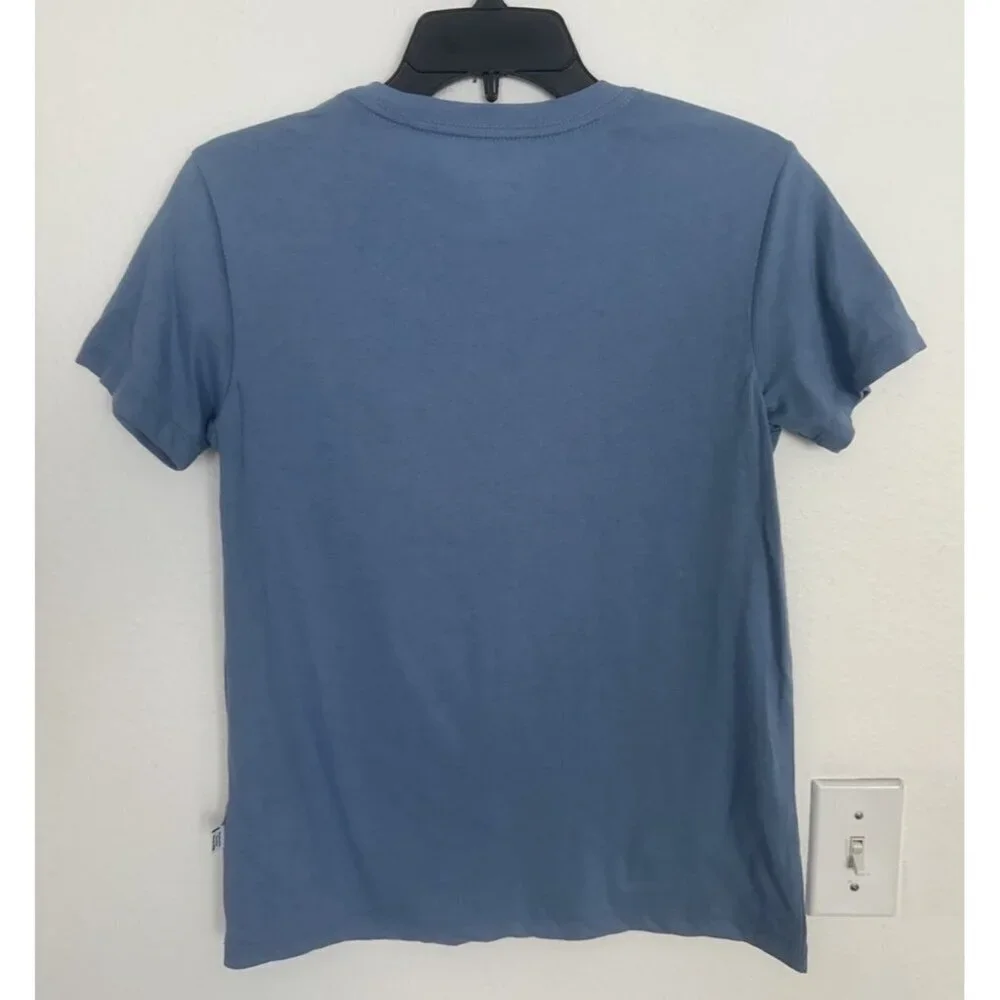 Puma Essential Logo Crew Neck Short Sleeve T-Shirt Women’s Blue Size S New - Picture 3 of 11